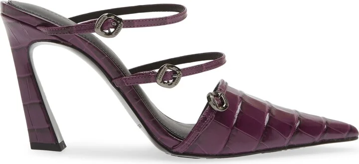 Buckle Pointed Toe Mule - Image 3