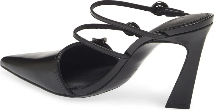 Buckle Pointed Toe Mule - Image 8