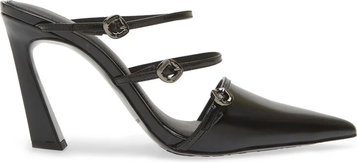Buckle Pointed Toe Mule - Image 9