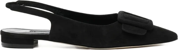 Buckle Slingback Pumps