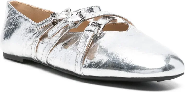 Buckle-Strap Ballet Flats - Image 2