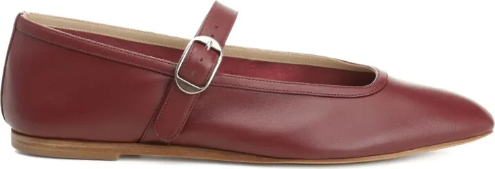 Buckle-Strap Ballet Flats