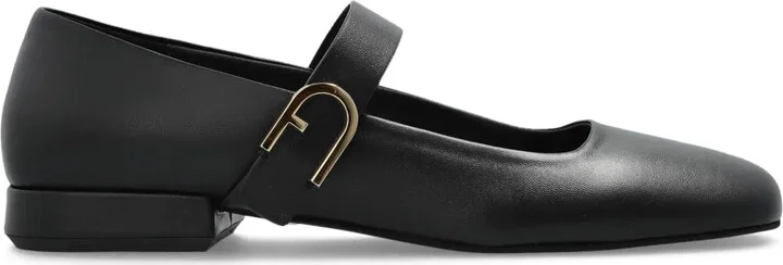 Buckle-Strap Ballets Shoes