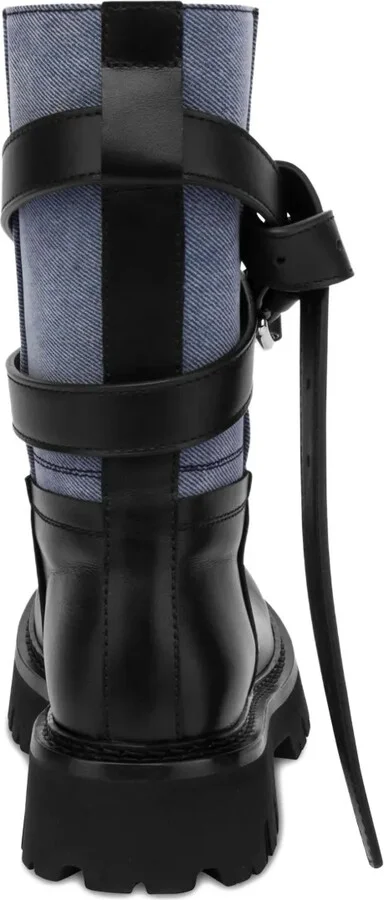 Buckle-Strap Biker Boots - Image 3