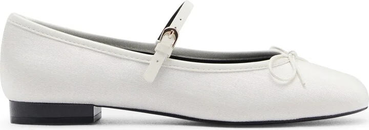 Buckle Strap Corduroy Ballerina Flat - Image 2
