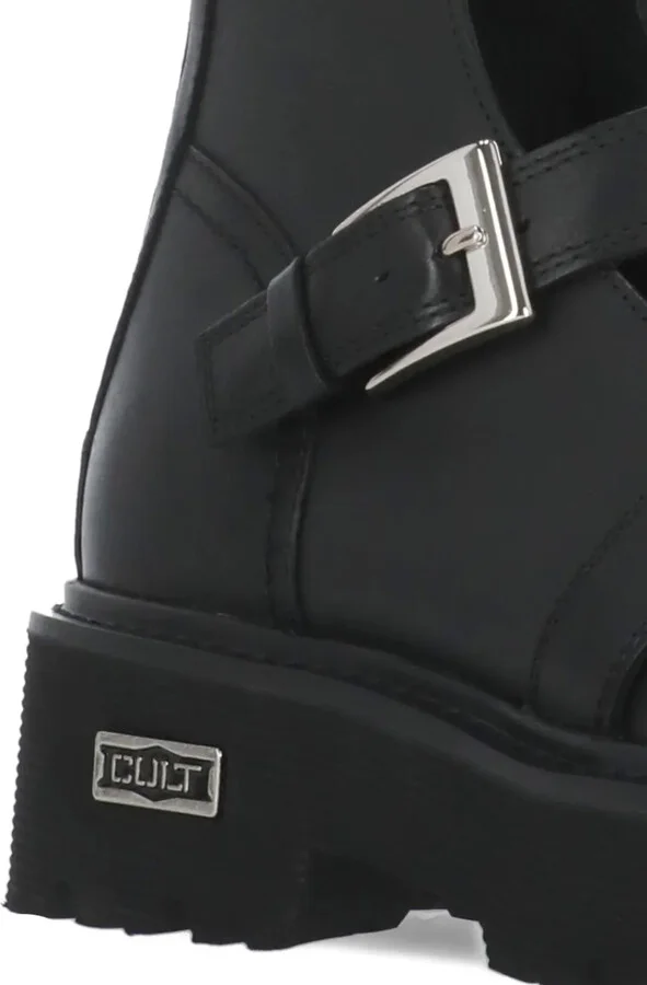 Buckle-Strap Cut-Out Boots - Image 3