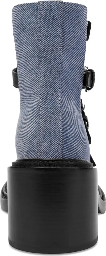 Buckle-Strap Denim Pumps - Image 3
