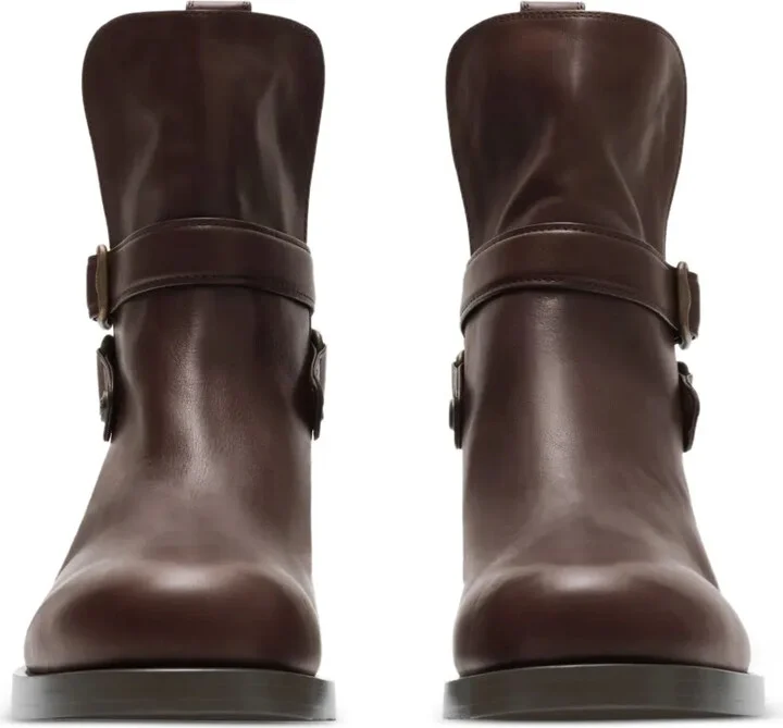 Buckle-Strap Equestrian-Knight Boots - Image 2