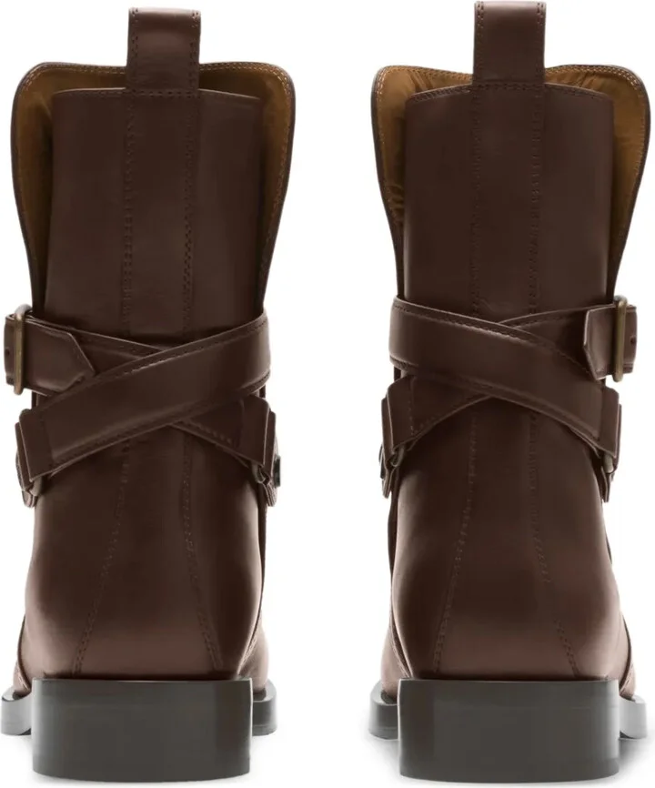 Buckle-Strap Equestrian-Knight Boots - Image 3