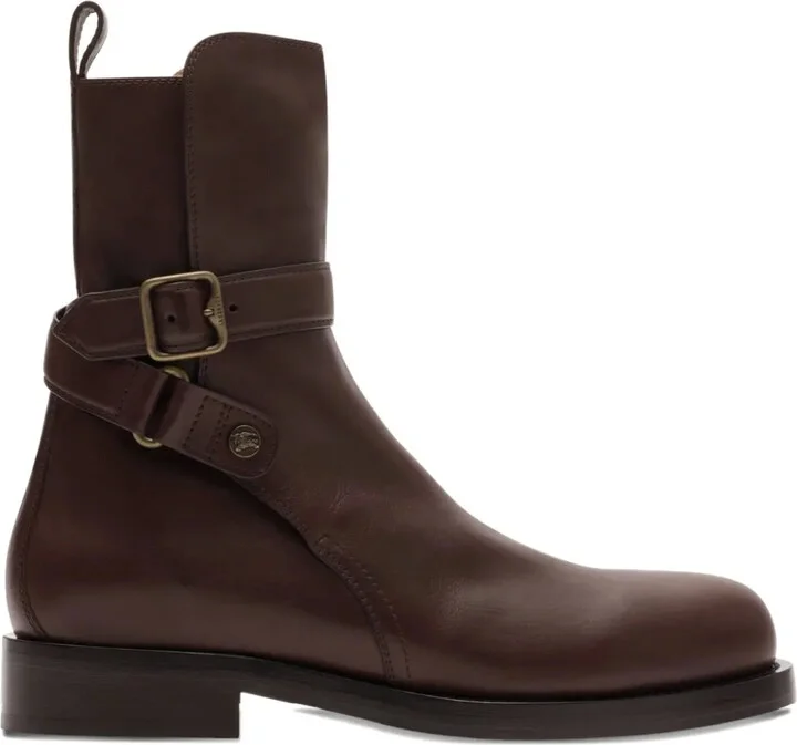 Buckle-Strap Equestrian-Knight Boots