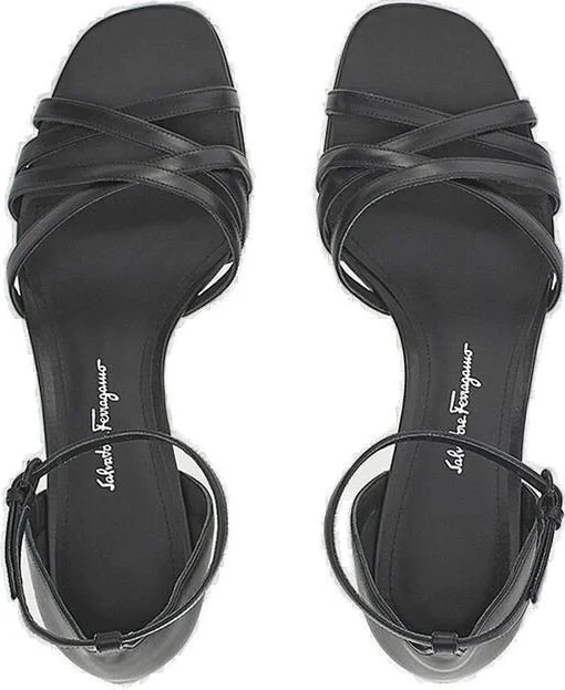 Buckle Strap Heeled Sandals - Image 4