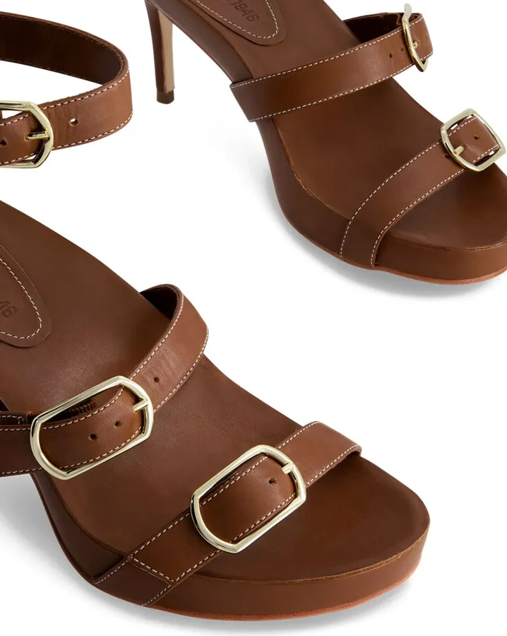 Buckle-Strap Heeled Sandals - Image 5