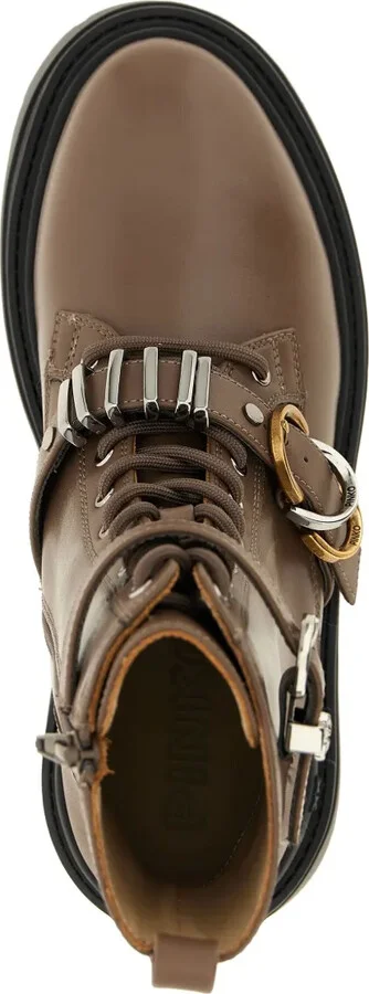 Buckle-Strap Lace-Up Boots - Image 3