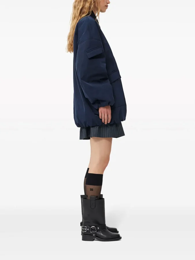 Buckle-Strap Leather Biker Boots - Image 4