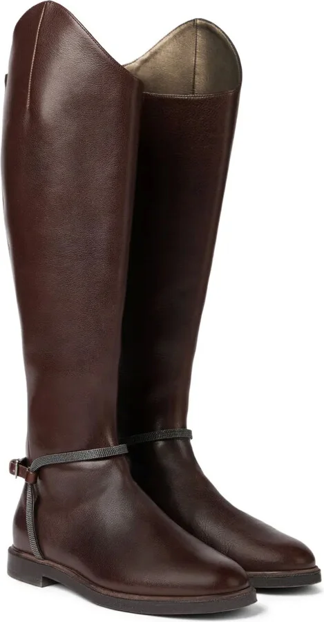 Buckle-Strap Leather Boots - Image 3