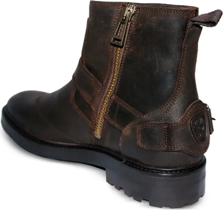 Buckle-Strap Leather Boots - Image 3