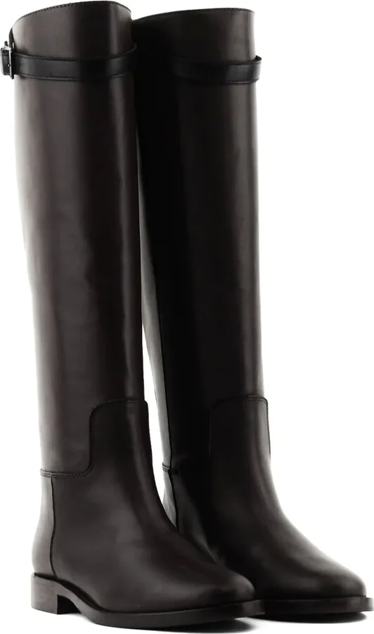 Buckle-Strap Leather Boots - Image 2