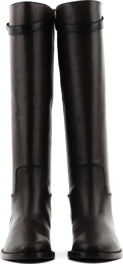 Buckle-Strap Leather Boots - Image 3