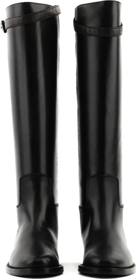 Buckle-Strap Leather Boots - Image 3