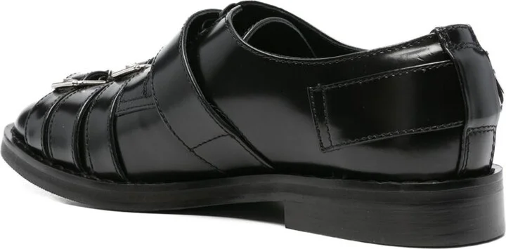 Buckle-Strap Leather Brogues - Image 3