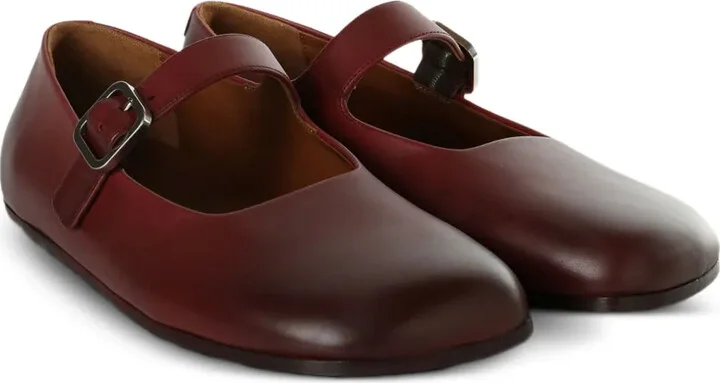 Buckle-Strap Leather Loafers - Image 2