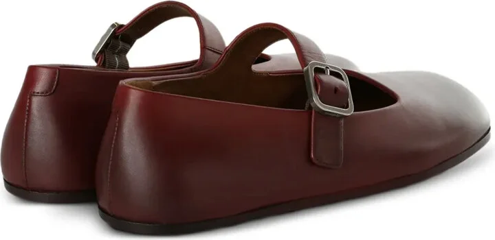 Buckle-Strap Leather Loafers - Image 3