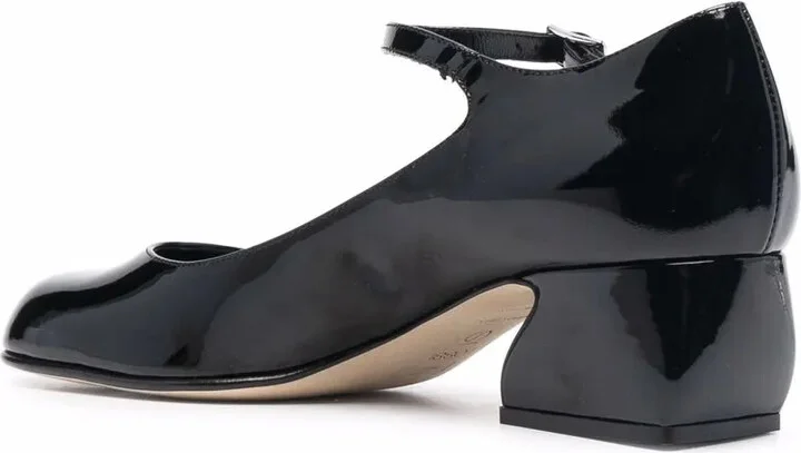 Buckle-Strap Leather Pumps - Image 3