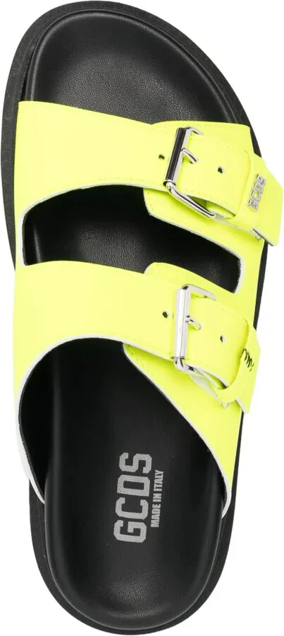 Buckle-Strap Leather Slides - Image 4