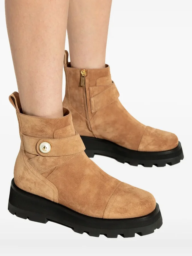 Buckle-Strap Platform Boots - Image 5