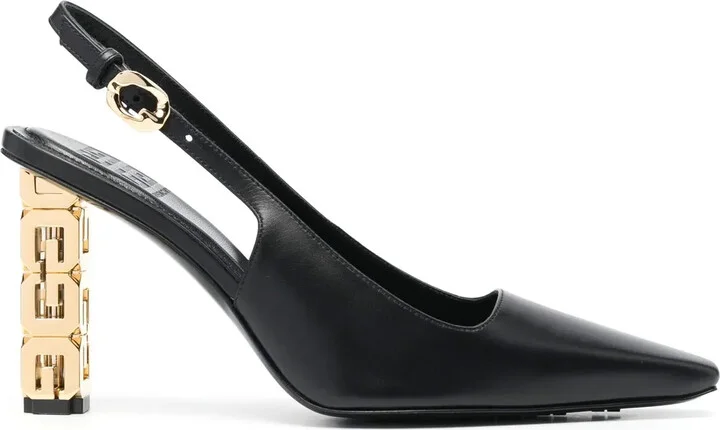 Buckle-Strap Pointed-Toe Pumps