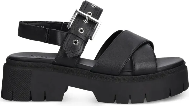 Buckle-Strap Sandals