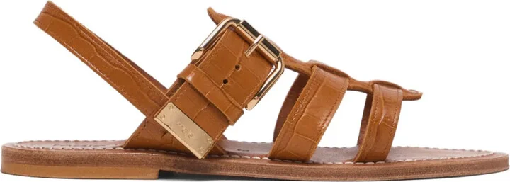 Buckle-Strap Sandals