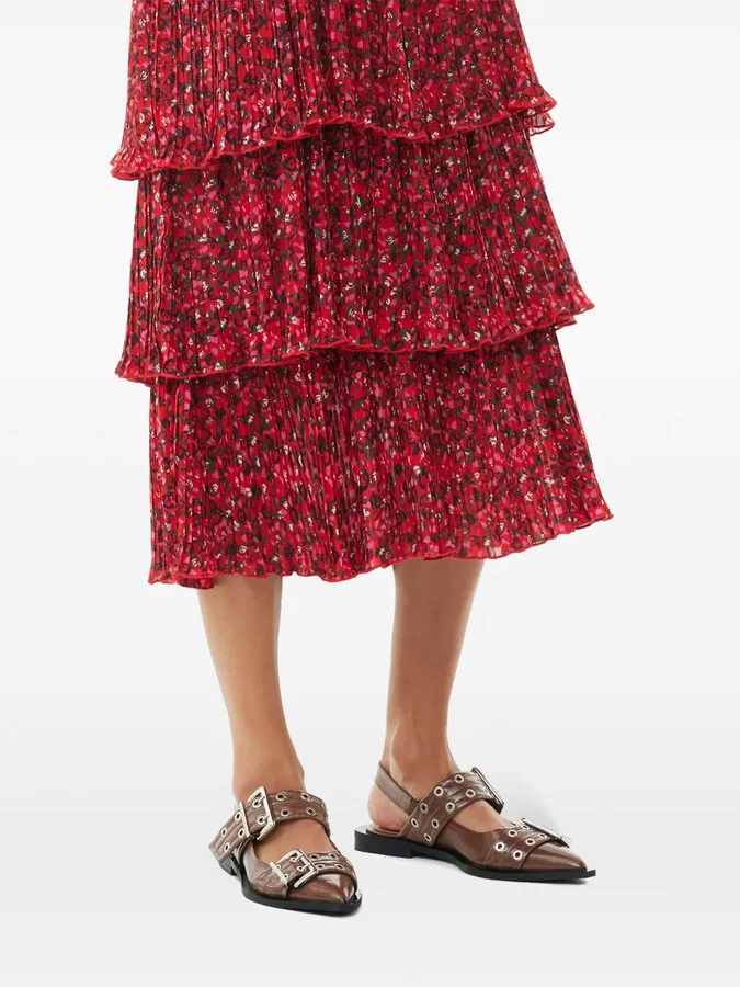 Buckle-Strap Slingback Ballerina Shoes - Image 3