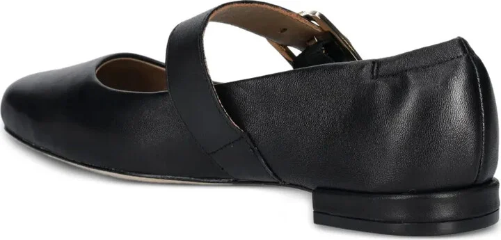 Buckle-Strap Square-Toe Flats - Image 3