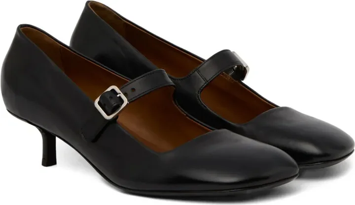 Buckle-Strap Square-Toe Shoes - Image 2