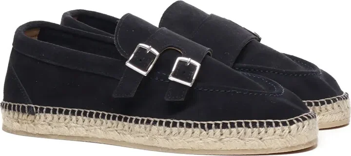 Buckle-Strap Suede Espadrilles - Image 2