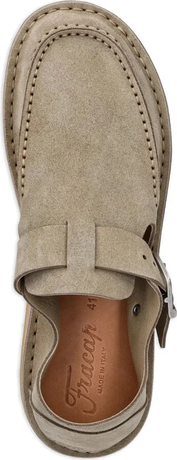 Buckle-Strap Suede Mules - Image 4