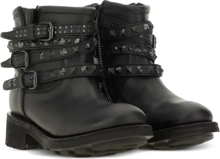 Buckle-Studded Leather Boots - Image 2