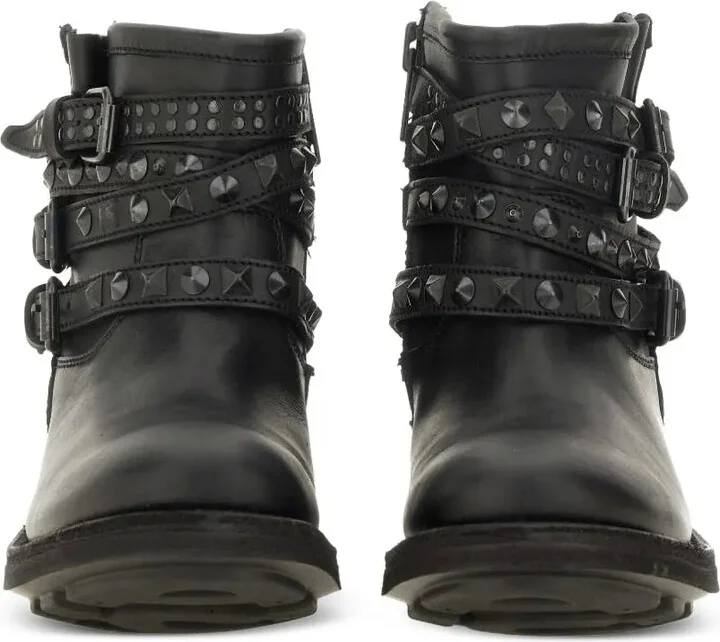Buckle-Studded Leather Boots - Image 3