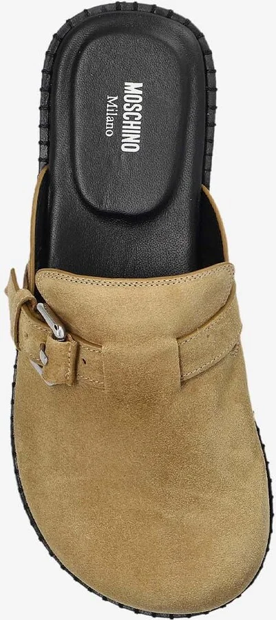 Buckle Suede Flat Mules - Image 3