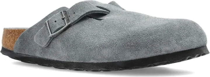 Buckle Suede Mules - Image 4