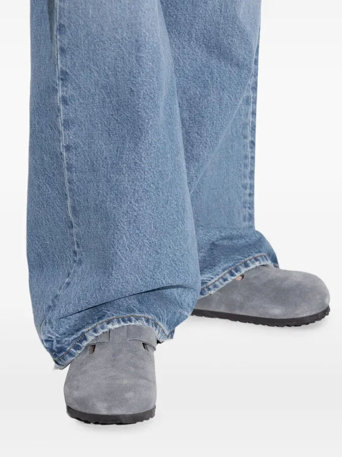 Buckle Suede Mules - Image 5