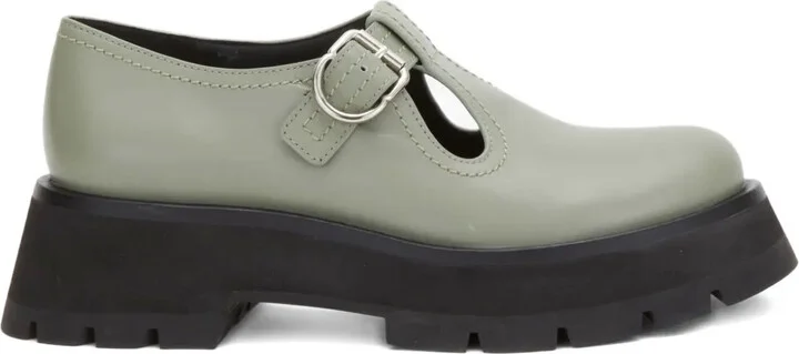 buckle T-bar loafers