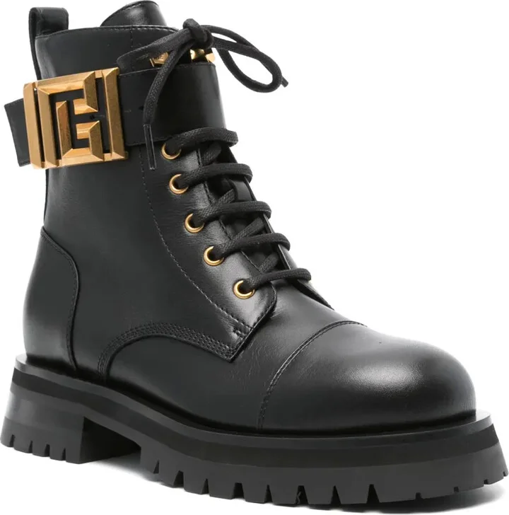 Buckled-Ankle Leather Boots - Image 2