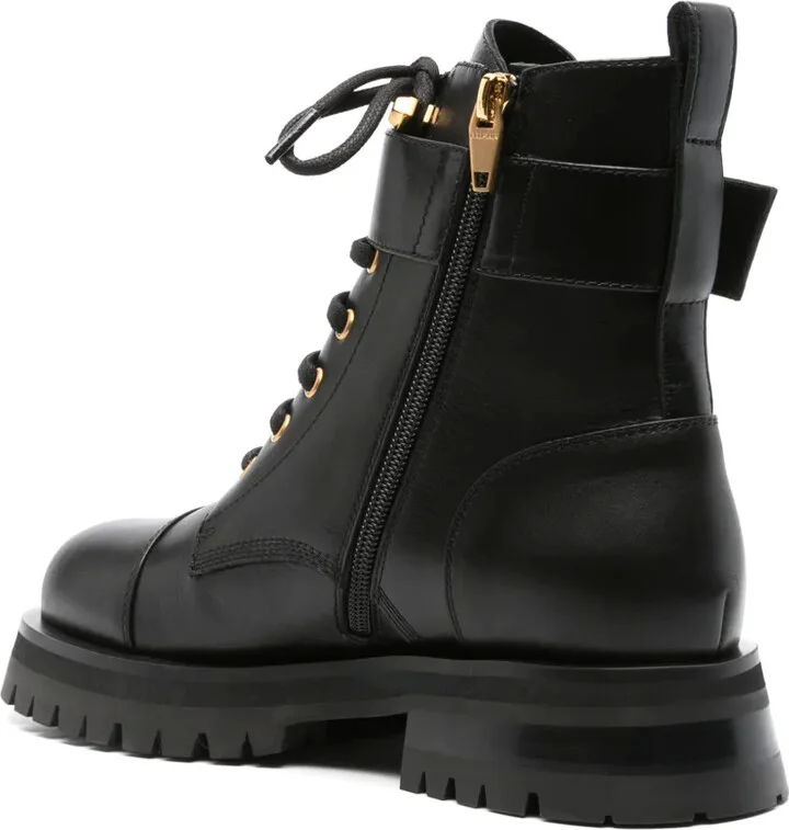 Buckled-Ankle Leather Boots - Image 3
