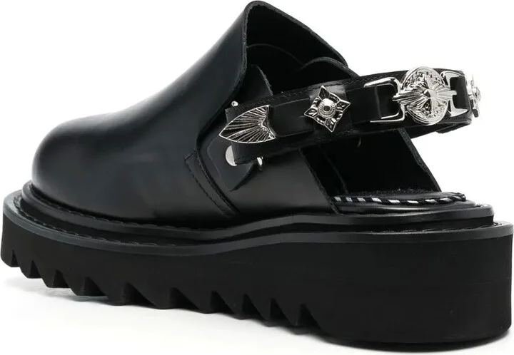 Buckled Ankle-Strap Flat Clogs - Image 3
