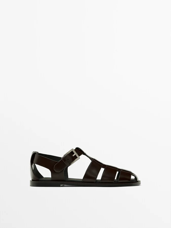 Buckled Cage Sandals - Image 2