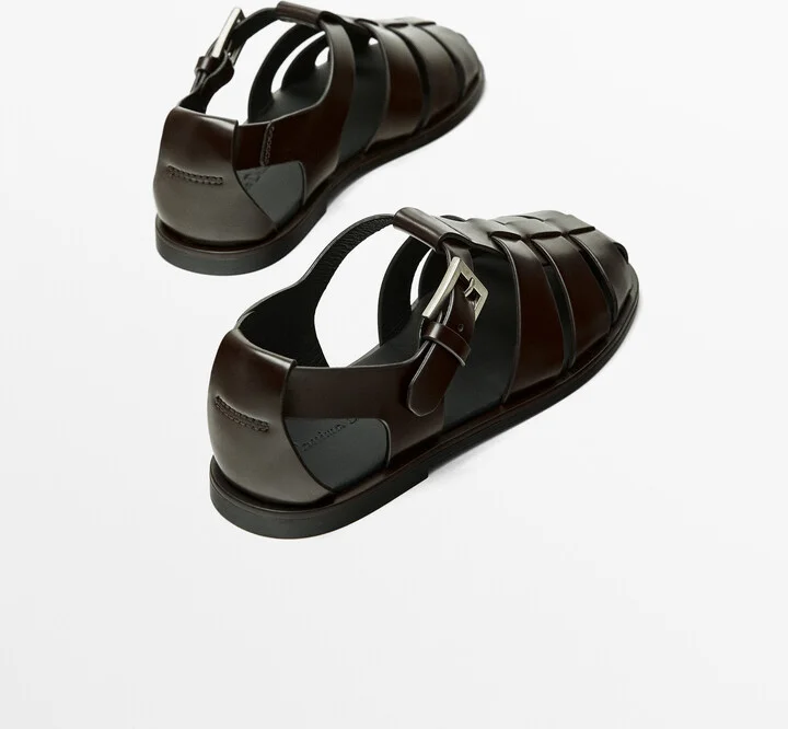 Buckled Cage Sandals - Image 4