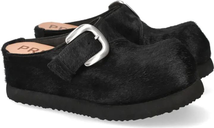 Buckled Calf-Hair Slippers - Image 2