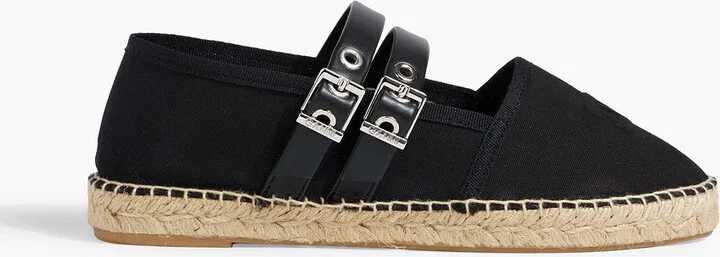 Buckled canvas espadrilles